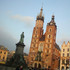 De torens van de Mariakerk in Krakau.