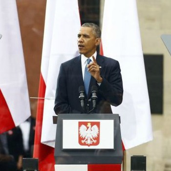 Obama over Polen